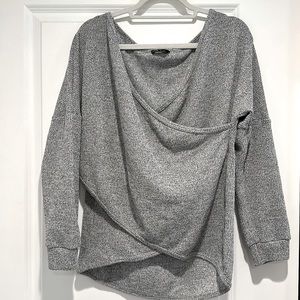 SHEIN Crossover Knit Sweater